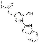 [1-(1,3-苯并噻唑-2-基)-5-羥基-1H-吡唑-3-基]乙酸甲酯結(jié)構(gòu)式_523992-06-5結(jié)構(gòu)式