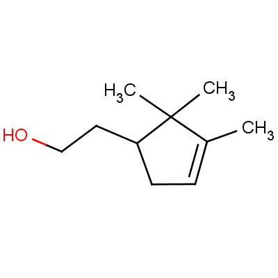 (R)-2,2,3-三甲基-3-環(huán)戊烯-1-乙醇結(jié)構(gòu)式_52437-39-5結(jié)構(gòu)式