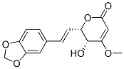 (5R,6s)-6-[(e)-2-(1,3-苯并二氧雜環(huán)戊烯l-5-基)乙烯]-5,6-二氫-5-羥基-4-甲氧基-2H-吡喃-2-酮結(jié)構(gòu)式_52525-97-0結(jié)構(gòu)式