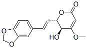(5S)-6α-[(e)-2-(1,3-苯并二氧雜環(huán)戊烯l-5-基)乙烯]-5,6-二氫-5β-羥基-4-甲氧基-2H-吡喃-2-酮結構式_52525-98-1結構式