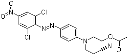 2-[n-(2-氰基乙基)-4-[(2,6-二氯-4-硝基苯基)氮雜]苯胺]乙酸乙酯結構式_5261-31-4結構式