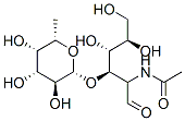 N-[(2R,3R,4R,5R)-4,5,6-三羥基-1-氧代-3-[(2R,3S,4R,5S,6S)-3,4,5-三羥基-6-甲基-四氫吡喃-2-基]氧基-己烷-2-基]乙酰胺結構式_52630-68-9結構式