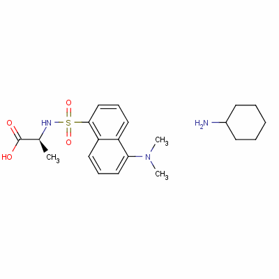 Dansyl-l-alanine cyclohexylammonium saltStructure,53332-27-7Structure Dansyl-l-alanine cyclohexylammonium salt Structure,53332-27-7Structure