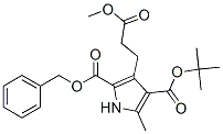 2-Benzyl 4-(tert-butyl) 3-(3-methoxy-3-oxopropyl)-5-methyl-1H-pyrrole-2,4-dicarboxylateStructure,53365-80-3Structure 2-Benzyl 4-(tert-butyl) 3-(3-methoxy-3-oxopropyl)-5-methyl-1H-pyrrole-2,4-dicarboxylate Structure,53365-80-3Structure