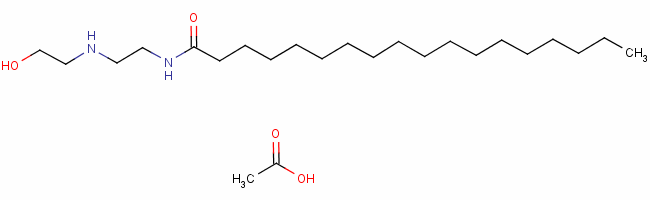 N-[2-[(2-羥基乙基)氨基]乙基]十八碳烯酰胺單乙酸鹽結(jié)構(gòu)式_53585-52-7結(jié)構(gòu)式