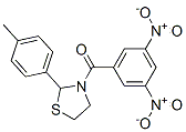 Thiazolidine, 3-(3,5-dinitrobenzoyl)-2-(4-methylphenyl)- (9ci)Structure,537677-88-6Structure Thiazolidine, 3-(3,5-dinitrobenzoyl)-2-(4-methylphenyl)- (9ci) Structure,537677-88-6Structure