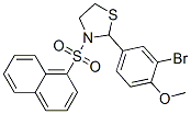 Thiazolidine, 2-(3-bromo-4-methoxyphenyl)-3-(1-naphthalenylsulfonyl)- (9ci)Structure,537678-20-9Structure Thiazolidine, 2-(3-bromo-4-methoxyphenyl)-3-(1-naphthalenylsulfonyl)- (9ci) Structure,537678-20-9Structure