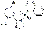 Thiazolidine, 2-(5-bromo-2-methoxyphenyl)-3-(1-naphthalenylsulfonyl)- (9ci)Structure,537678-21-0Structure Thiazolidine, 2-(5-bromo-2-methoxyphenyl)-3-(1-naphthalenylsulfonyl)- (9ci) Structure,537678-21-0Structure