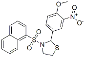 Thiazolidine, 2-(4-methoxy-3-nitrophenyl)-3-(1-naphthalenylsulfonyl)- (9ci)Structure,537678-25-4Structure Thiazolidine, 2-(4-methoxy-3-nitrophenyl)-3-(1-naphthalenylsulfonyl)- (9ci) Structure,537678-25-4Structure