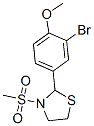Thiazolidine, 2-(3-bromo-4-methoxyphenyl)-3-(methylsulfonyl)- (9ci)Structure,537678-44-7Structure Thiazolidine, 2-(3-bromo-4-methoxyphenyl)-3-(methylsulfonyl)- (9ci) Structure,537678-44-7Structure