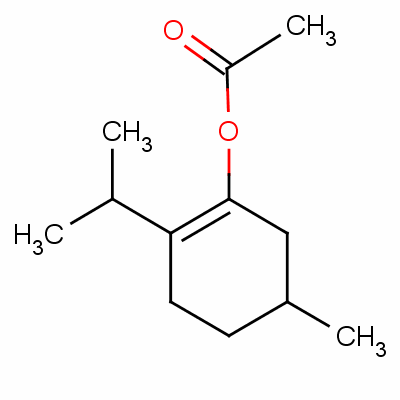 (R)-2-(異丙基)-5-甲基環(huán)己烯-1-乙酸酯結(jié)構(gòu)式_53771-94-1結(jié)構(gòu)式