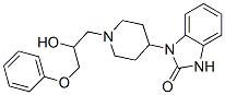 1-[1-(3-苯氧基-2-羥基丙基)-4-哌啶]-1,3-二氫-2H-苯并咪唑-2-酮結(jié)構(gòu)式_53828-23-2結(jié)構(gòu)式