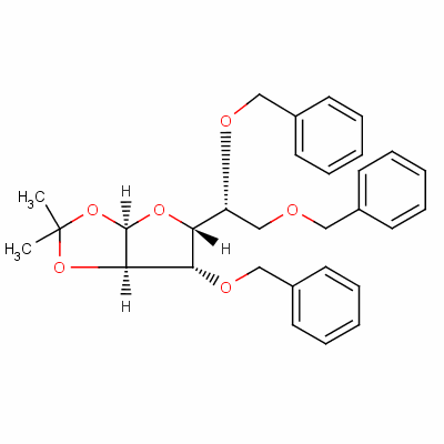 3,5,6-Tri-o-benzyl-1,2-o-isopropylidene-alpha-d-glucofuranoseStructure,53928-30-6Structure 3,5,6-Tri-o-benzyl-1,2-o-isopropylidene-alpha-d-glucofuranose Structure,53928-30-6Structure