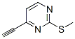 Pyrimidine, 4-ethynyl-2-(methylthio)- (9ci)Structure,544675-64-1Structure Pyrimidine, 4-ethynyl-2-(methylthio)- (9ci) Structure,544675-64-1Structure