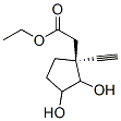 Cyclopentaneacetic acid,1-ethynyl-2,3-dihydroxy-,ethyl ester,(1s)-(9ci)Structure,545363-19-7Structure Cyclopentaneacetic acid,1-ethynyl-2,3-dihydroxy-,ethyl ester,(1s)-(9ci) Structure,545363-19-7Structure