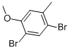1,5-Dibromo-2-methoxy-4-methylbenzeneStructure,5456-94-0Structure 1,5-Dibromo-2-methoxy-4-methylbenzene Structure,5456-94-0Structure
