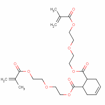 4-環(huán)己烯-1,2-二羧酸二[2-[2-[(2-甲基-1-氧代-2-丙烯-1-基)氧基]乙氧基]乙基]酯結構式_54736-56-0結構式