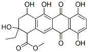 2-Ethyl-1,2,3,4,6,11-hexahydro-2,4,5,7,10-pentahydroxy-6,11-dioxo-1-naphthacenecarboxylic acid methyl esterStructure,54773-77-2Structure 2-Ethyl-1,2,3,4,6,11-hexahydro-2,4,5,7,10-pentahydroxy-6,11-dioxo-1-naphthacenecarboxylic acid methyl ester Structure,54773-77-2Structure