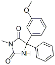 5-(3-Methoxyphenyl)-3-methyl-5-phenyl-2,4-imidazolidinedioneStructure,54833-60-2Structure 5-(3-Methoxyphenyl)-3-methyl-5-phenyl-2,4-imidazolidinedione Structure,54833-60-2Structure
