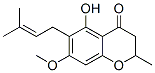 2,3-Dihydro-5-hydroxy-7-methoxy-2-methyl -6-(3-methyl -2-butenyl )-4h-1-benzopyran-4-oneStructure,54964-86-2Structure 2,3-Dihydro-5-hydroxy-7-methoxy-2-methyl -6-(3-methyl -2-butenyl )-4h-1-benzopyran-4-one Structure,54964-86-2Structure