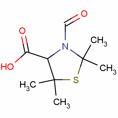 3-甲?；?2,2,5,5-四甲基噻唑烷-4-羧酸結(jié)構(gòu)式_55234-12-3結(jié)構(gòu)式