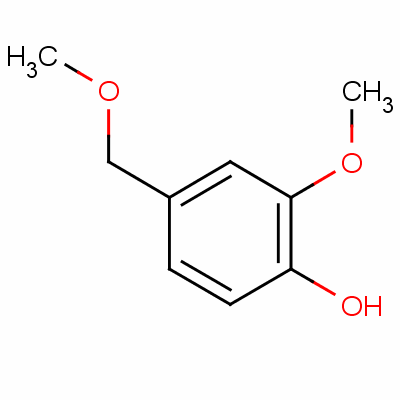 Phenol, 2-methoxy-4-(methoxymethyl)-Structure,5533-03-9Structure Phenol, 2-methoxy-4-(methoxymethyl)- Structure,5533-03-9Structure