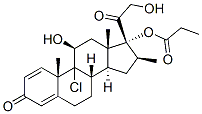 9-氯-11beta,17,21-三羥基-16beta-甲基孕甾-1,4-二烯-3,20-二酮 17-丙酸酯結構式_5534-18-9結構式
