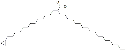 2-Octadecyl-15-cyclopropylpentadecanoic acid methyl esterStructure,55517-72-1Structure 2-Octadecyl-15-cyclopropylpentadecanoic acid methyl ester Structure,55517-72-1Structure
