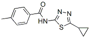 Benzamide,n-(5-cyclopropyl-1,3,4-thiadiazol-2-yl)-4-methyl-(9ci)Structure,556040-44-9Structure Benzamide,n-(5-cyclopropyl-1,3,4-thiadiazol-2-yl)-4-methyl-(9ci) Structure,556040-44-9Structure