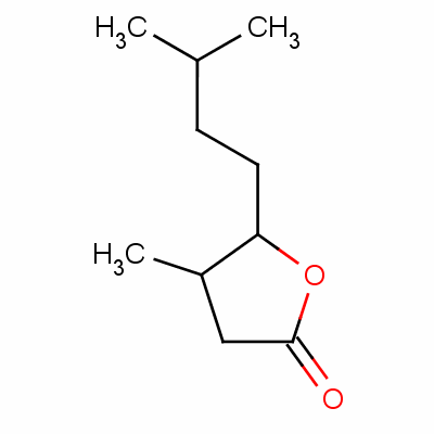 2(3H)-furanone, dihydro-4-methyl-5-(3-methylbutyl)-Structure,5561-08-0Structure 2(3H)-furanone, dihydro-4-methyl-5-(3-methylbutyl)- Structure,5561-08-0Structure
