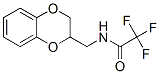 N-[(2,3-二氫-1,4-苯并二噁英-2-基)甲基]-2,2,2-三氟乙酰胺結(jié)構(gòu)式_55649-52-0結(jié)構(gòu)式