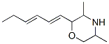 2-(1,3-Hexadienyl)-3,5-dimethylmorpholineStructure,55649-54-2Structure 2-(1,3-Hexadienyl)-3,5-dimethylmorpholine Structure,55649-54-2Structure
