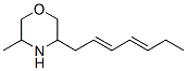 3-(2,4-Heptadienyl)-5-methylmorpholineStructure,55649-55-3Structure 3-(2,4-Heptadienyl)-5-methylmorpholine Structure,55649-55-3Structure