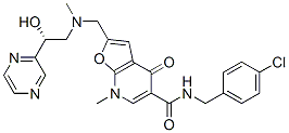 Furo[2,3-b]pyridine-5-carboxamide, n-[(4-chlorophenyl)methyl]-4,7-dihydro-2-[[[(2r)-2-hydroxy-2-pyrazinylethyl]methylamino]methyl]-7-methyl-4-oxo-(9ci) Structure,562101-59-1Structure
