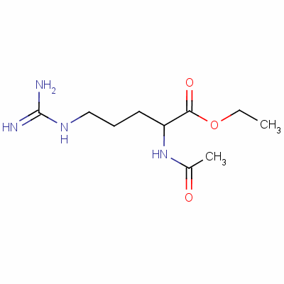 N2-乙酰基-L-精氨酸乙酯結構式_56296-83-4結構式