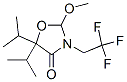 2-甲氧基-5,5-雙(1-甲基乙基)-3-(2,2,2-三氟乙基)噁唑啉-4-酮結(jié)構(gòu)式_56440-39-2結(jié)構(gòu)式