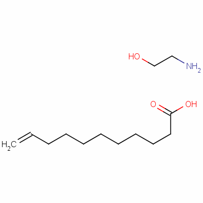 Undec-10-enoic acid, compound with 2-aminoethanol (1:1)Structure,56532-40-2Structure Undec-10-enoic acid, compound with 2-aminoethanol (1:1) Structure,56532-40-2Structure