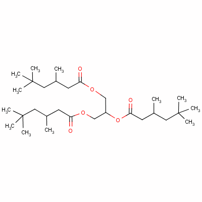 1,3-Bis(3,5,5-trimethylhexanoyloxy)propan-2-yl 3,5,5-trimethylhexanoateStructure,56554-53-1Structure 1,3-Bis(3,5,5-trimethylhexanoyloxy)propan-2-yl 3,5,5-trimethylhexanoate Structure,56554-53-1Structure