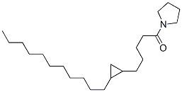 1-[5-(2-十一基環(huán)丙基)戊?；鵠吡咯烷結(jié)構(gòu)式_56600-03-4結(jié)構(gòu)式