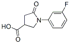 1-(3-Fluorophenyl)-5-oxopyrrolidine-3-carboxylic acidStructure,566154-63-0Structure 1-(3-Fluorophenyl)-5-oxopyrrolidine-3-carboxylic acid Structure,566154-63-0Structure
