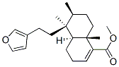 [4as-(4aalpha,5alpha,6beta ,8abeta)]-5-[2-(3-呋喃)乙基]-3,4,4a,5,6,7,8,8a-八氫-5,6,8a-三甲基-1-萘羧酸甲酯結(jié)構(gòu)式_56630-98-9結(jié)構(gòu)式