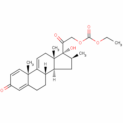 17-Hydroxy-16beta-methylpregna-1,4,9(11)-triene-3,20-dione 21-(ethylcarbonate)Structure,56665-79-3Structure 17-Hydroxy-16beta-methylpregna-1,4,9(11)-triene-3,20-dione 21-(ethylcarbonate) Structure,56665-79-3Structure
