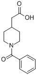1-Benzoyl-4-piperidineacetic acidStructure,56772-11-3Structure 1-Benzoyl-4-piperidineacetic acid Structure,56772-11-3Structure