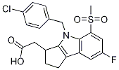 2-(4-(4-氯芐基)-7-氟-5-(甲基磺?；?-1,2,3,4-四氫環(huán)戊并[b]吲哚-3-基)乙酸結(jié)構(gòu)式_571170-81-5結(jié)構(gòu)式