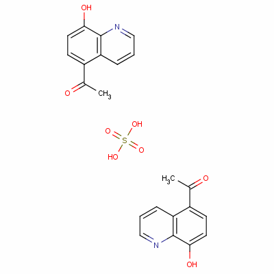 Bis(5-acetyl-8-hydroxyquinolinium) sulphateStructure,57130-91-3Structure Bis(5-acetyl-8-hydroxyquinolinium) sulphate Structure,57130-91-3Structure