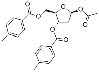 1-O-乙?；?2-脫氧-3,5-二-O-(4-甲基苯甲酰)-alpha-D-赤式-呋喃戊糖結(jié)構(gòu)式_57236-72-3結(jié)構(gòu)式