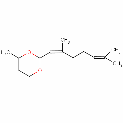 2-(2,6-Dimethylhepta-1,5-dienyl)-4-methyl-1,3-dioxaneStructure,57282-45-8Structure 2-(2,6-Dimethylhepta-1,5-dienyl)-4-methyl-1,3-dioxane Structure,57282-45-8Structure