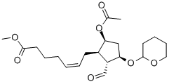(Z)-7-[(1r,2r,3r,5s)-5-乙酰氧基-2-甲?；?3-(四氫-吡喃-2-基氧基)-環(huán)戊基]-5-庚烯酸甲酯結(jié)構(gòu)式_57429-55-7結(jié)構(gòu)式