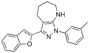 (9ci)-3-(2-苯并呋喃)-1,4,5,6,7,8-六氫-1-(3-甲基苯基)-吡唑并[3,4-b]氮雜卓結(jié)構(gòu)式_574701-15-8結(jié)構(gòu)式