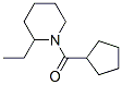 1-(Cyclopentylcarbonyl)-2-ethyl-piperidineStructure,574718-40-4Structure 1-(Cyclopentylcarbonyl)-2-ethyl-piperidine Structure,574718-40-4Structure